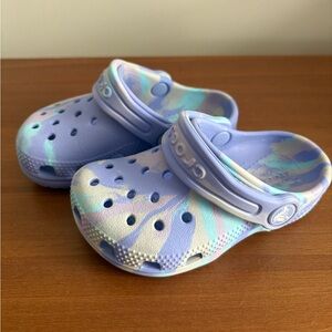 Toddler Marble Tie-Dye Crocs